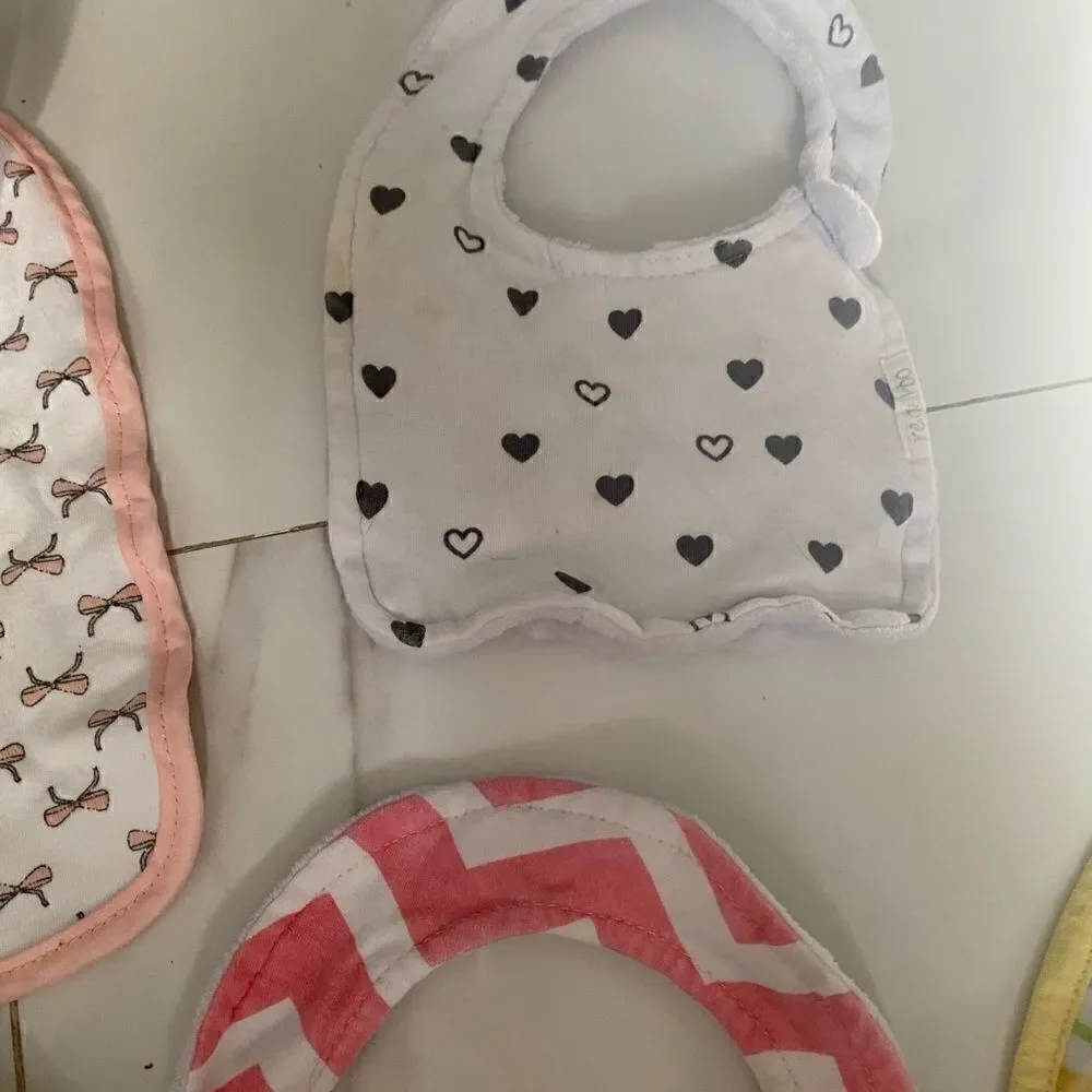 Lot of 10 girls bibs